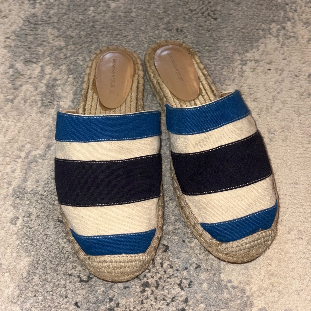 Blue stripe Espadrilles
